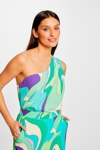 Top asymétrique  - Multicolore