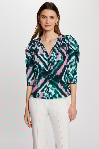 Chemisier tie and dye  - Vert