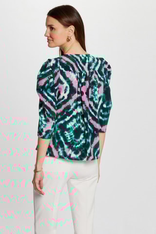 Chemisier tie and dye  - Vert