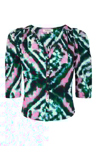 Chemisier tie and dye  - Vert