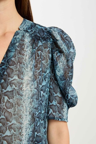 Chemisier  - Bleu et noir