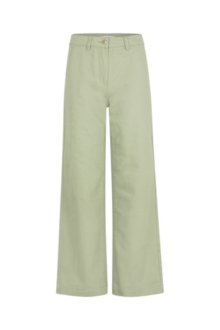 Jean large taille haute  - Vert