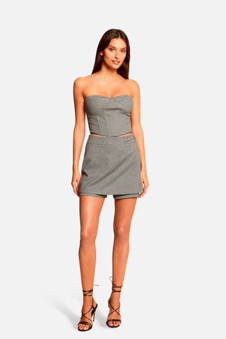 Crop top bustier  - Gris