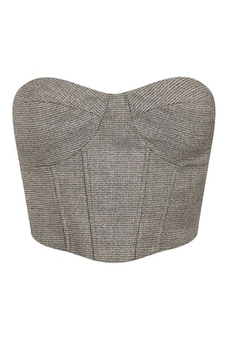 Crop top bustier  - Gris