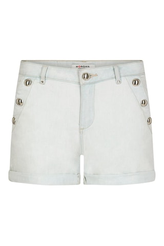 Short en jean  - Blanc