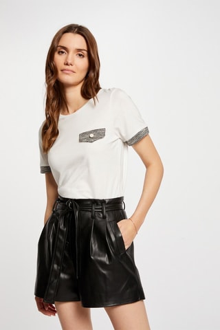 Short taille haute  - Noir