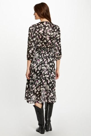 Robe midi  - Blanc et multicolore