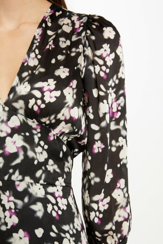 Robe midi  - Blanc et multicolore