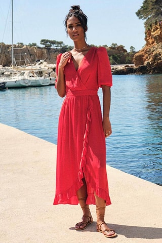 Robe portefeuille  - Orange