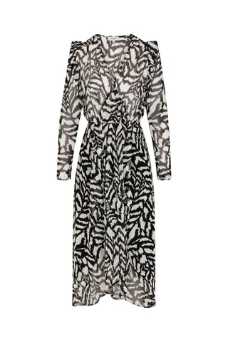 Robe longue  - Blanc et noir