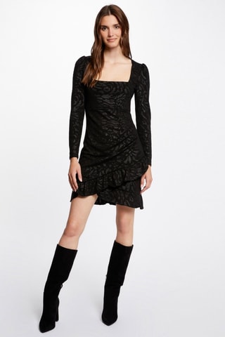 Robe portefeuille  - Gris et noir