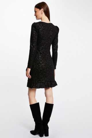 Robe portefeuille  - Gris et noir