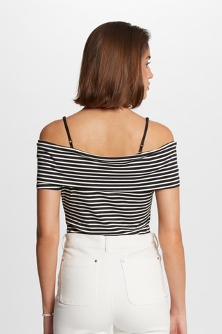 Top rayé  - Blanc et noir