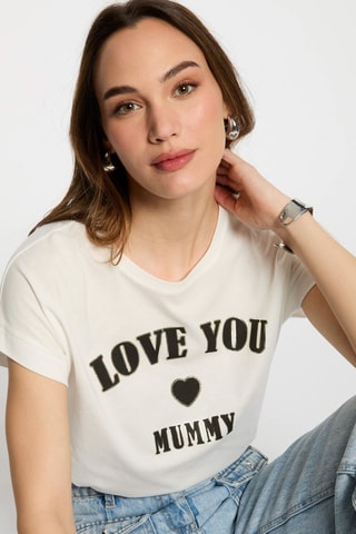 T-shirt  - Blanc et noir