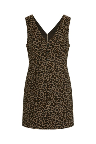 Robe trapèze - Marron et noir