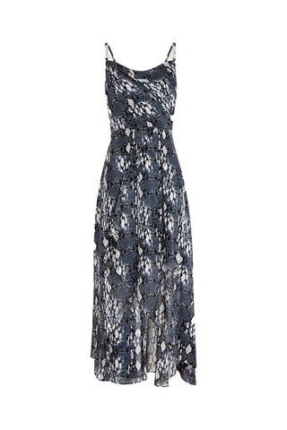 Robe longue  - Blanc et gris