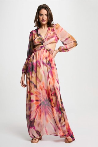 Robe longue tie and dye  - Multicolore