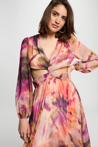 Robe longue tie and dye  - Multicolore