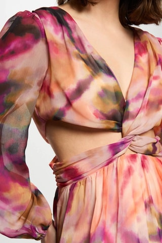Robe longue tie and dye  - Multicolore