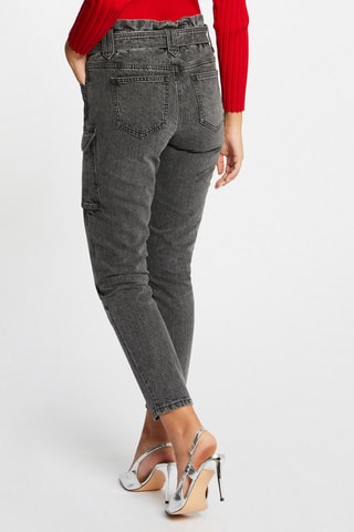 Jean cargo slim 7/8ème - Gris