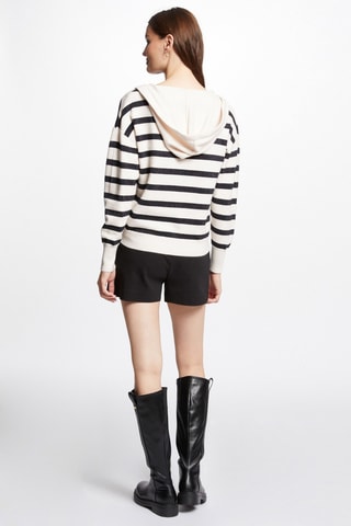 Pull à capuche - Blanc