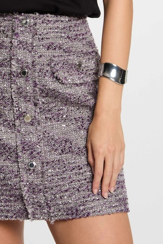 Minijupe en tweed - Multicolore