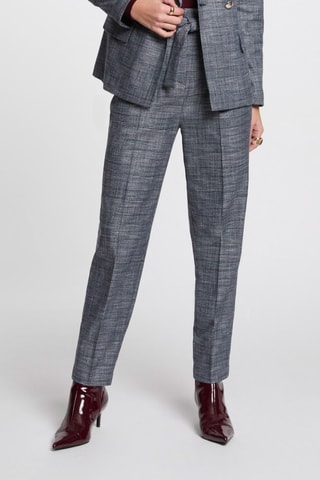 Pantalon carotte taille haute - Multicolore