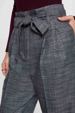 Pantalon carotte taille haute - Multicolore