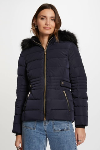 Doudoune à capuche - Bleu marine