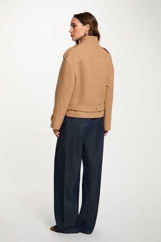 Manteau oversize en laine - Beige