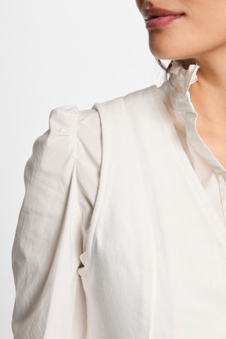 Veste sans manches en jean - Blanc