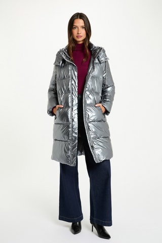 Doudoune longue - Argenté
