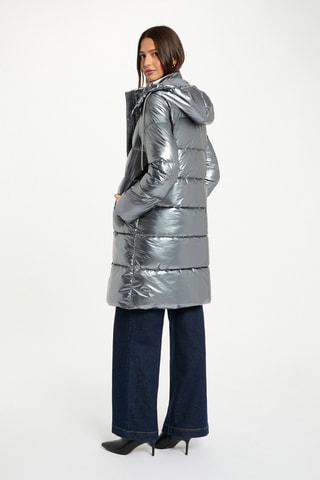 Doudoune longue - Argenté