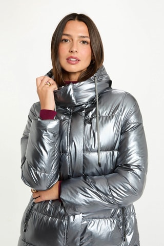 Doudoune longue - Argenté