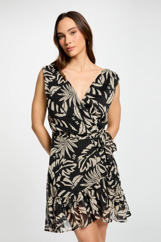 Robe portefeuille  - Noir