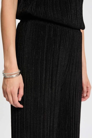 Pantalon plissé taille haute - Noir