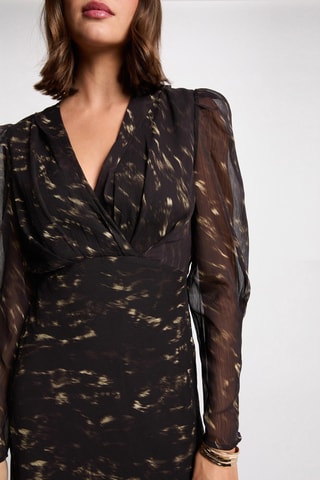 Robe midi - Multicolore