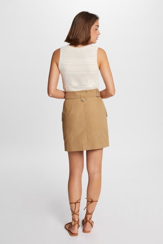 Jupe droite - Beige
