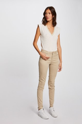 Pantalon slim - Beige