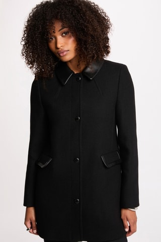 Manteau en laine - Noir