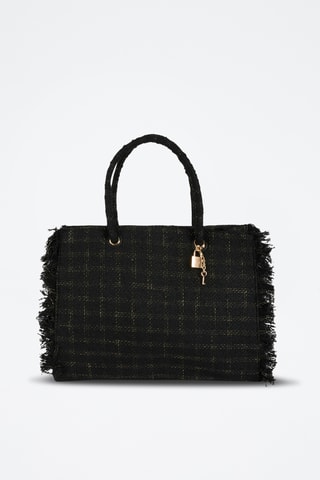 Sac à main en laine - Noir