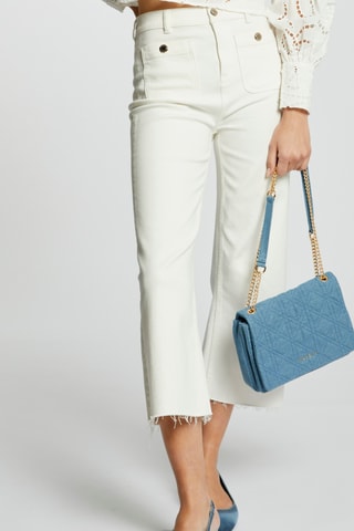 Jean 7/8 taille haute - Blanc