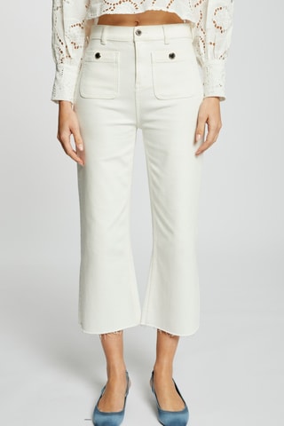 Jean 7/8 taille haute - Blanc