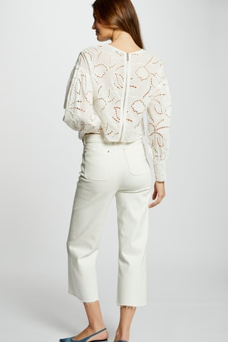 Jean 7/8 taille haute - Blanc