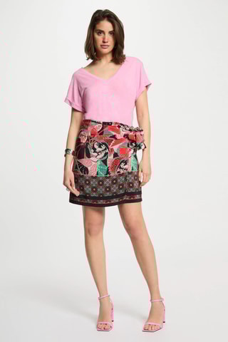 Jupe portefeuille - Multicolore