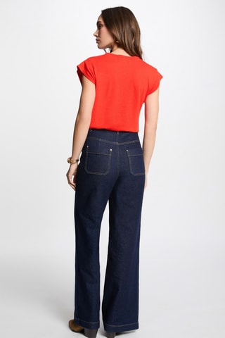 T-shirt en lin - Orange