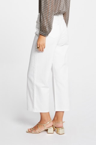 Jean droit taille haute - Blanc