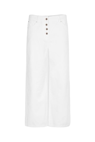 Jean droit taille haute - Blanc
