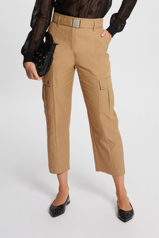 Pantalon cargo 7/8 - Beige