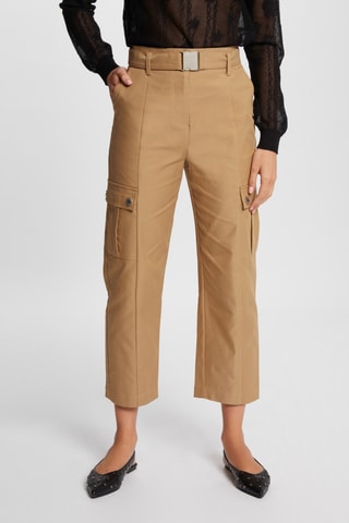 Pantalon cargo 7/8 - Beige